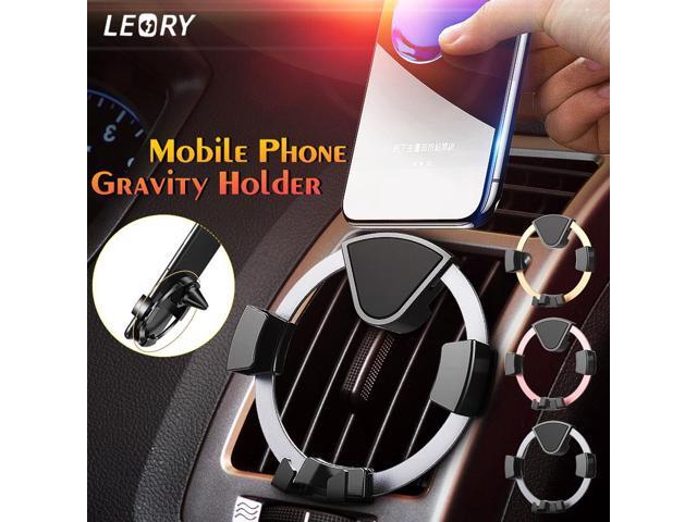 Car Gravity Reaction Air Vent Stand Mount Surround Car Holder Stand for Mobile Phone Cell Phone Holder Clip for Samsung S9 GPS