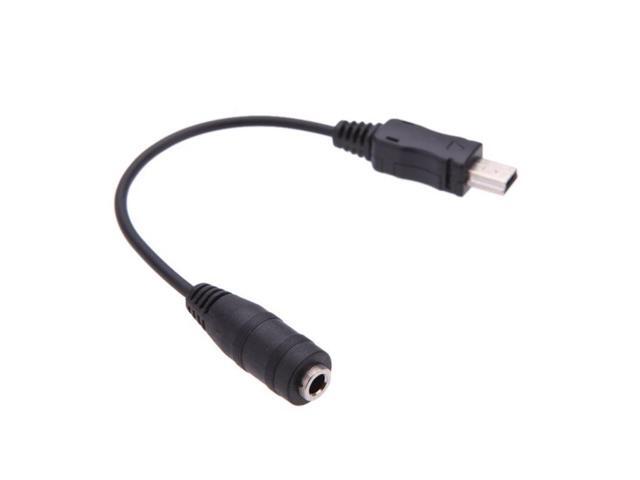 Mini USB to 35mm Mic Microphone Adapter Cable Cord for go pro HD Hero 1 2 3 3+ 4 Camera