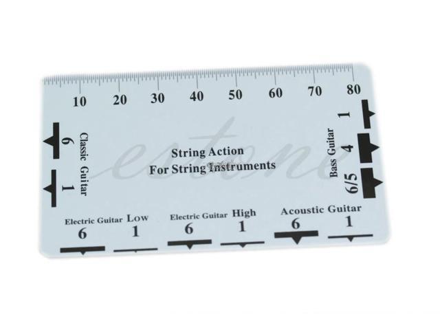 Guitar Bass String Pitch Ruler Gauge String Action Measuring Guitar Luthier Tool Z11