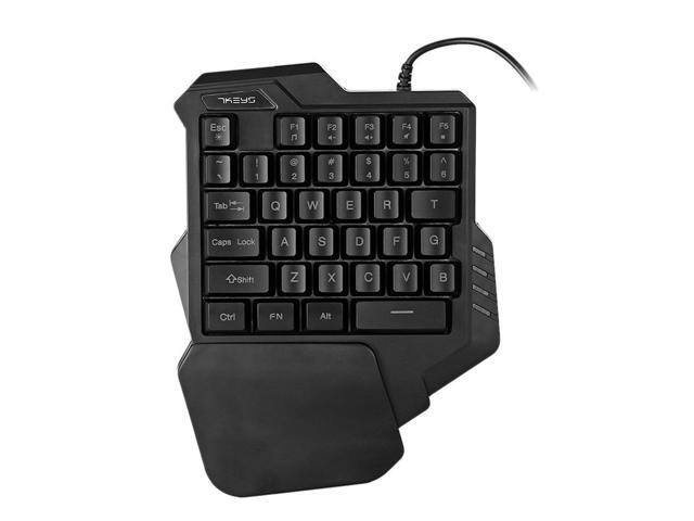 G30 16m Wired Gaming Keypad with LED Backlight 35 Keys One-handed Membrane Keyboard for LOL/PUBG/CF