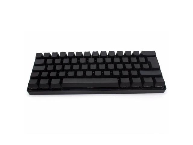 62 Keys Gaming Keyboard Keycaps Black Thick PBT Keycap White Blank OEM Profile ISO Key Caps For Mechanical Keyboad