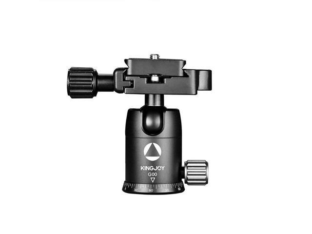 kingjoy Double Panoramic Rotating Camera Tripod Ball Head Heavy Duty with Horizontal Damping Head for Camera Camcorder