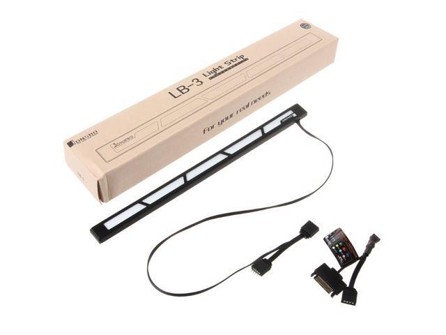 Aluminum Alloy LB-3 LED Light Strip With Magnetic Attraction AURA Manual Color Change Adjustable RGB Light Bar for Computer PC