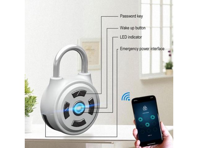 Smart Bluetooth Padlock Electronic Wireless Lock Keyless APP Control Password Home Security Mini Metal Smart Locks