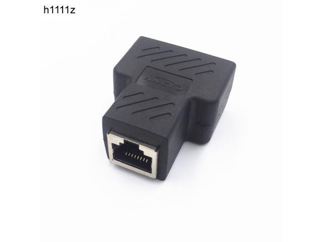 One Split two Way Network Ethernet Head Lan Cable Joiner Coupler RJ45 CAT 5 5E 6 6a Extender Plug Network Connector Splitter
