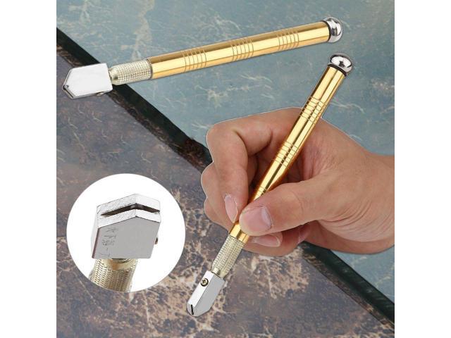 Professional Metal Handle Steel Glass Rhinestone Self-lubricating Oil Feed Tipped Glass Cutter Cutting Craft Glazing Tool