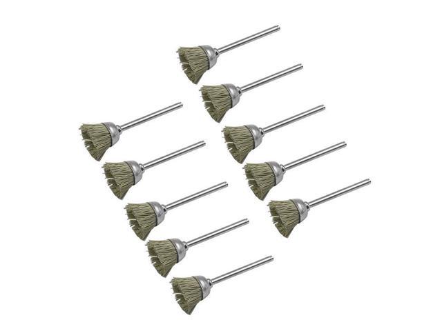 10pcs Mini-polished Flower Head Abrasive Wire Wood Root Carving Polishing Grinding Tools Deburring