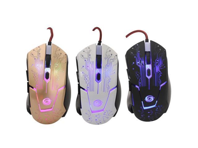 New 2400DPI 6 Buttons 7 colors LED Optical USB Wired Mouse Gamer Mice computer mause mouse Gaming Mouse For Pro Gamer