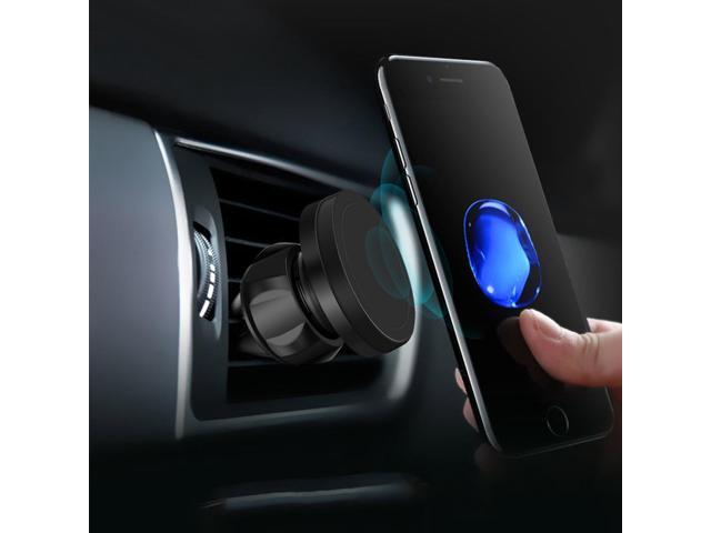 Etmakit Round Car Bracket Magnetic Car Air Vent Mobile Phone Holder Magnetic Car Navigation Car Mount Holder Universal