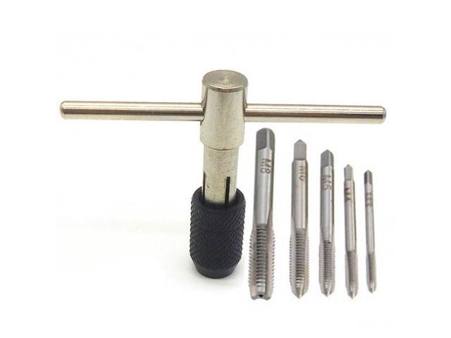 1 Set T Type Machine Hand Screw Thread Taps Reamer M3/M4/M5/M6 Tap Set fit Handle DIY Tool Accessories P10