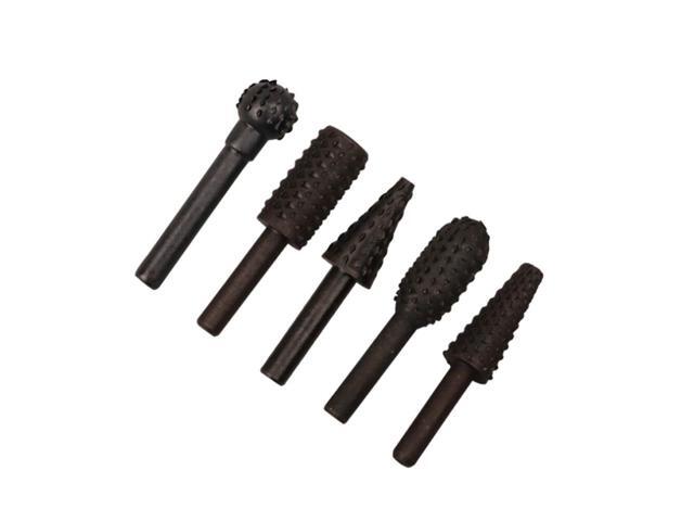 5pcs Wood Drilling Rotary File Tool Mini Drill Bit Set Cutting Tool For Woodworking Knife Wood Carving Tool Waresale