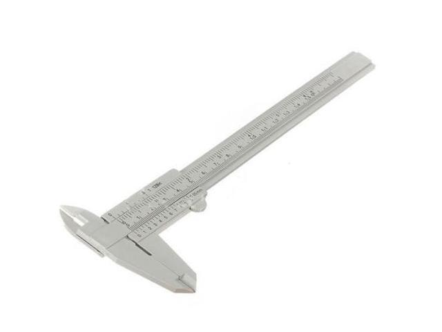 1 Piece 150mm Mini Gauge Measurement Plastic Sliding Vernier Caliper Tool Ruler 6' Gray Micrometer Measuring Tools