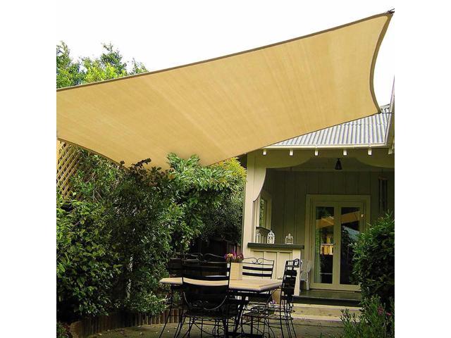 3x4meter / 3x3meter HDPE Sun Shade Sail Cloth Sun Shelter Sunshade Protection Outdoor Canopy Garden Patio Shade Sail Awning