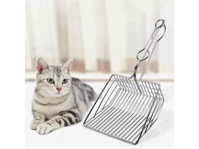 Metal iron Hollow Cat Litter Shovel Cat Holder Pet Poop Scoop Cat Shovel Metal Scoop Care Tools Pet Cleaning Supplies Cleaner