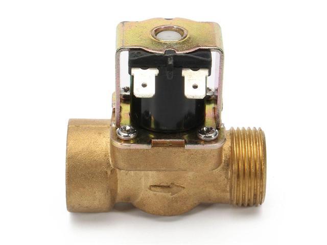 12V 1/2' 3/4' 2-Way Normally Closed Brass Electric Solenoid Valve Air DC Slim Brass Water Air 2 Way 2 Position Diaphragm Valves