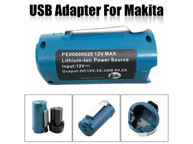 12V USB Charger Adapter Replacement For Makita PE00000020 Heated Jacket Li-ion Battery
