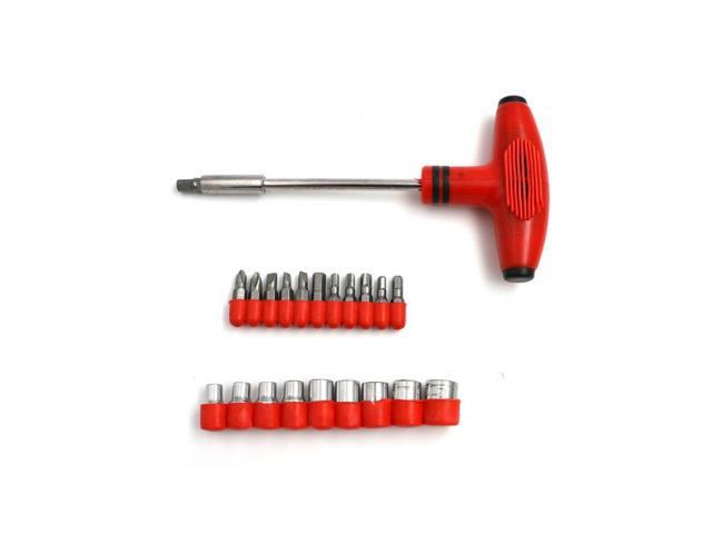20Pcs T-type screwdriver set Combination Package Batch Head Ratchet Pawl Socket Spanner hand tool
