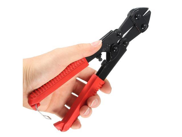 1x Mini Bolt Cutter 8 inch Red Wire Clipper Pliers Multi-function Steel Wire Cable Cutter For Hand Tools