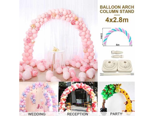 4M Large Balloon Arch Stand Base Pot Kit Clip Connector Adjustable Wedding Party Arches Support Display DIY Decoration Supplies