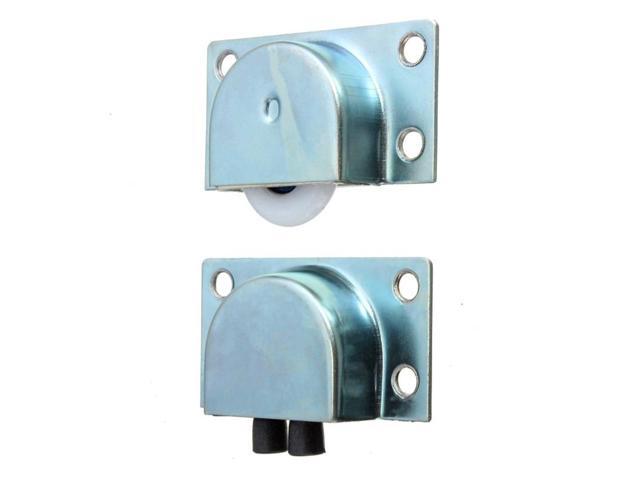 4 Pairs Of White Metal Wardrobe Sliding Doors Plastic Bearing Roller Wheel Wardrobe-Roller Plastic-Bearing Pulley