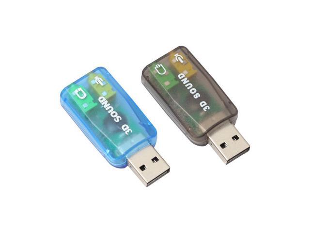 Good Sale Audio Adapter 3D Sound card 51 USB To 35mm mic headphone Jack Stereo Headset Mar 20