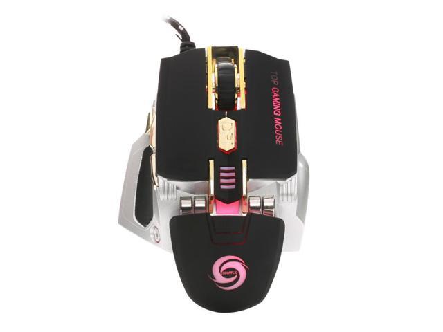 2017 Good Sale 4000DPI 7 Button LED Optical Gaming Mouse Macro Programmable for PC Laptop J8