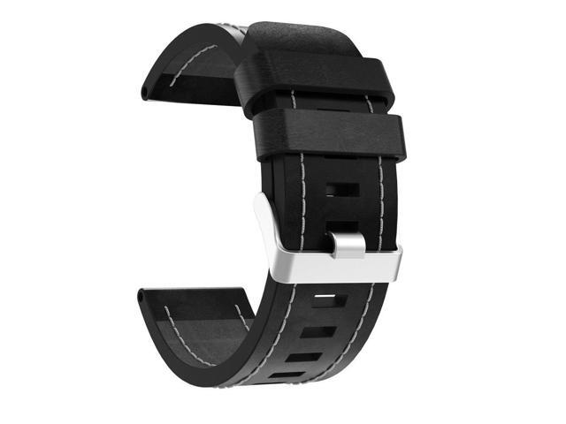 Leather Watch Band 27mm Luxury Leather Strap Replacement Watches Band With Tools For Garmin Fenix 5x GPS Watch Accessories D1