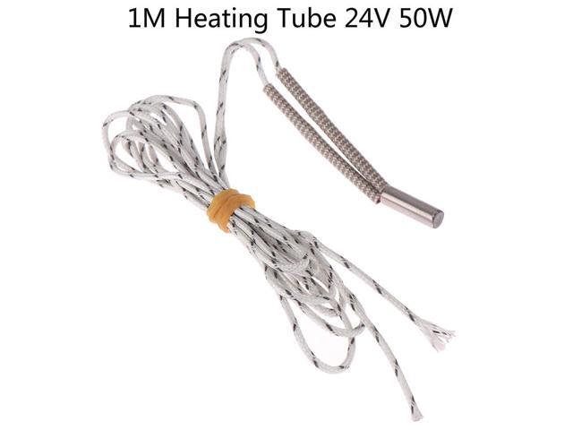 1M Heating Tube 6*20mm 24V 50W Ceramic Cartridge Heater Reprap & Mendel For HotEnd J-Head 3D Printer Parts