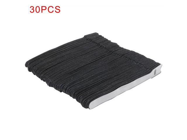 30 Pcs Reusable Magic Sticker Fastener Cable Ties Cable Management Nylon Loop Cable Stick Straps Hook Loop Back To Back