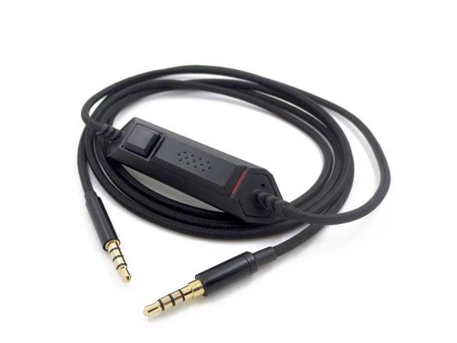 Gaming Headset Braided Replacement USB Durable Accessory Long 35mm Inline Control Tuning Audio Cable For Logitech G633 G933