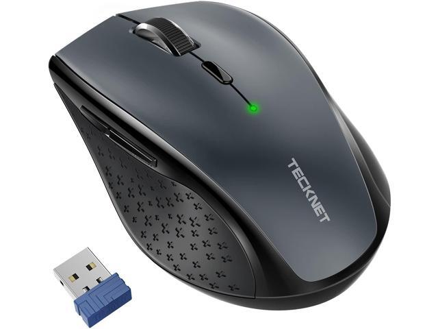 TeckNet Classic 24G Portable Optical Wireless Mouse with USB Nano Receiver for Notebook PC Laptop Computer6 Buttons30 Months Battery Life4800