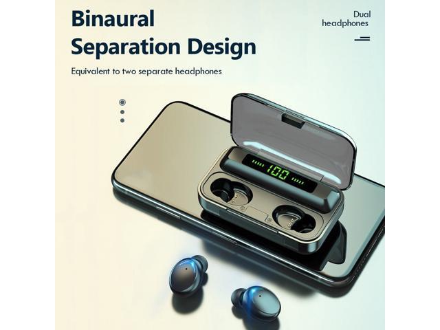 Headphones Battery Display Earphone BT Earphones 50 Wireless Headset Sports Earbud with Charge Box
