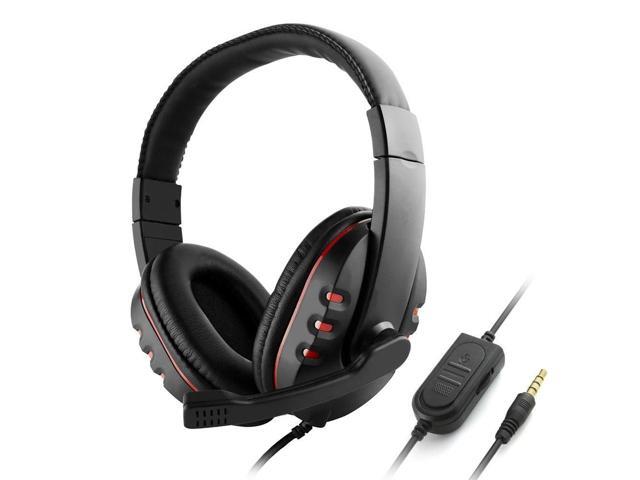 35mm Wired Gaming Headphones Over Ear Game Headset Noise Canceling Earphone with Microphone Volume Control for PC Laptop Smart Phone