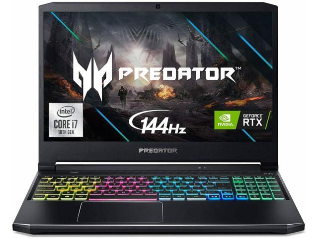 2020 Acer Predator Helios 300 156' 144Hz FHD Premium Gaming Laptop PC 10th Gen Intel Core i7-10750H 20GB RAM 1TB PCIe SSD Boot + 2TB HDD