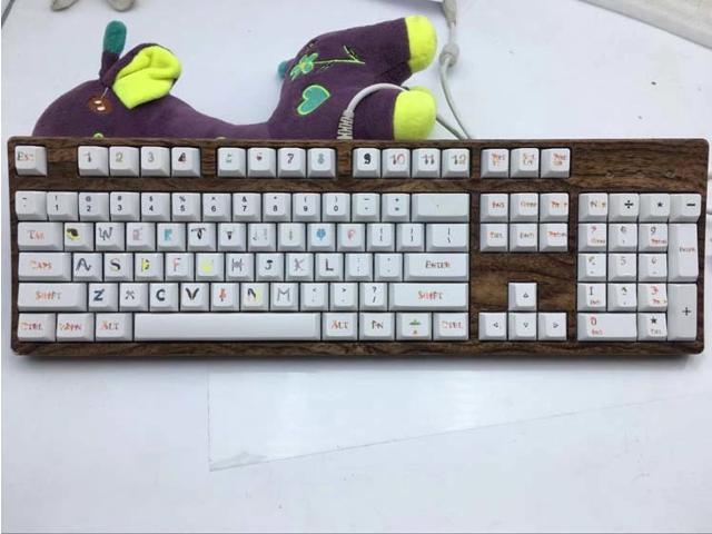 108 Keys PBT Dye Sublimation Magic Animal Keycaps Top Printed Mechanical Keyboard Key Cap Cherry Profile