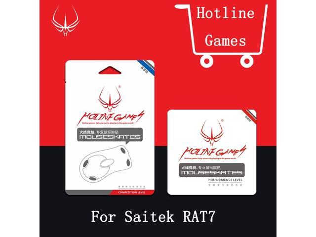 4sets/packHotline Games Competition Level 028mm Mousefeet Mousesakte For Saitek Mad Catz RAT7 with free tweezer