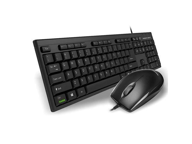 100%Newmen KM202 wired gaming mouse and keyboard combos silent ultra-thin wired keyboard and mouse