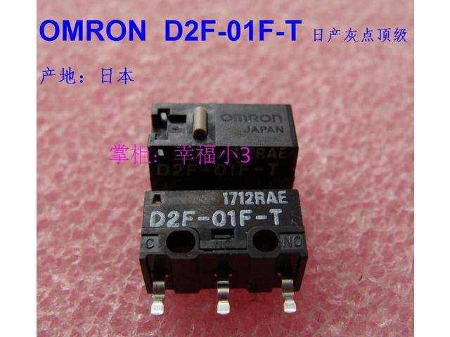 5pcs/lot 100%made in Japan gray dot OMRON mouse micro switch mouse button D2F-01F-T gold alloy contacts