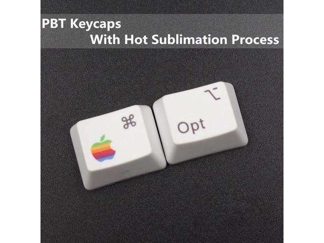 PBT Keycaps MAC Commond And Option Keys Dye-Sublimation Cherry MX Key Caps For MX Switches Mechanical Gaming Keyboard