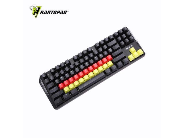 Rantopad Gaming Mechanical keyboard keycap Color keycap 37 Key Rainbow keycap computer Highlight Scratch Resistant keycap Gift