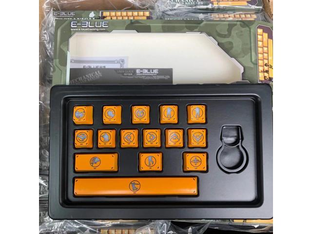 15 keys/pack E-BLUE ABS Laser engraving Key Cap Mechanical Keyboard Backlit Keycap for PUBG with free key cap puller