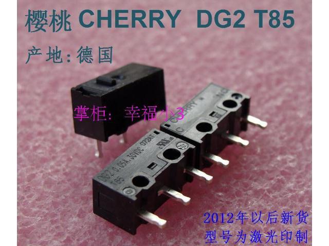 10pcs/lot 100% made in German CHERRY DG2 T85 black dot mouse micro switch mouse button gold alloy contacts 074N