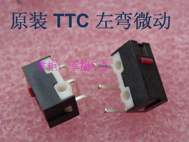 10pcs/lot TTCcurved foot mouse side buttons mouse micro switch