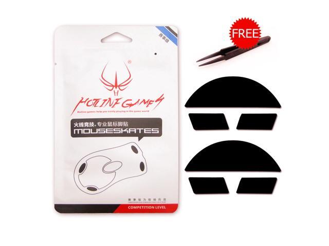 2 sets/pack Hotline Games Computer Gaming Pro Mouse Feet/skates For Razer Abyssus 2014 F4 Silver 06mm Competition Level