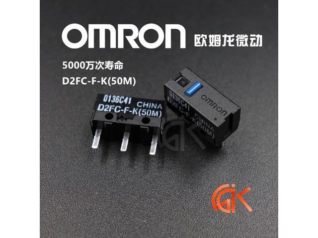 10pcs/packNew Style OMRON mouse micro swtich D2FC-F-K (50m) blue dot mouse button compatible with D2FC-F-7N 10m 20M