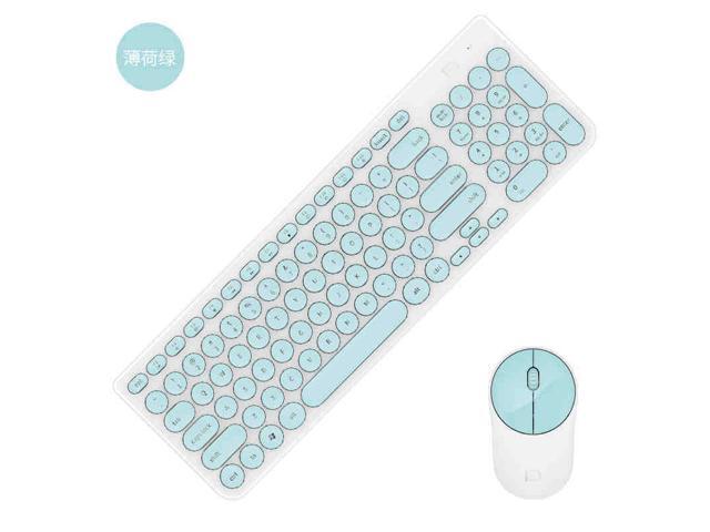 Ik6630 wireless keyboard and mouse combo laptop mute button steam engine Punk Retro