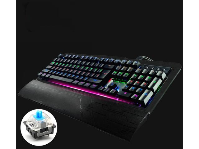 Ruyi Bird K-26 Eight Backlight Model Mechanical Gaming Keyboard Blue/Black Switches104 Keys Wired USB Keyboard For E-sports