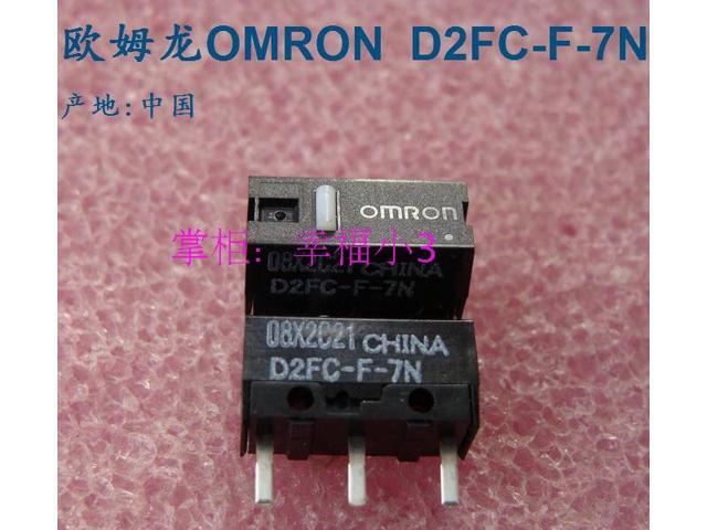 10pcs/lot 100%Omron mouse micro switch mouse button D2FC-F-7N white dot lifetime 5 millions time