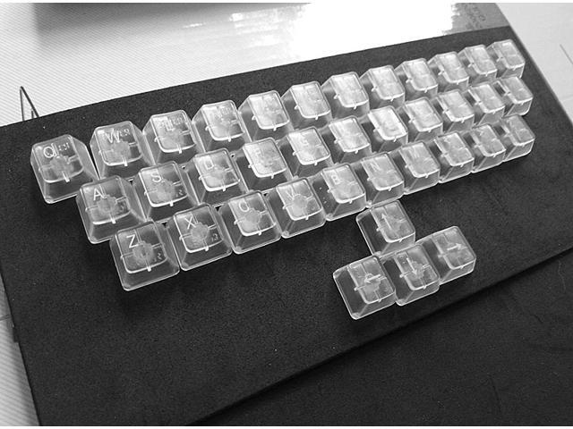 37pcs/set ABS Mechanical Keyboard Keycaps Translucent key cap