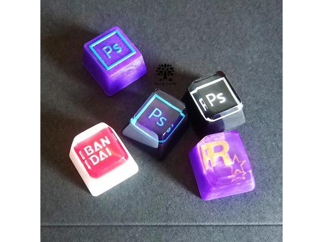 1pc manual resin key cap for Rockstar games PS mechanical keyboard keycaps for MX switches R4 height